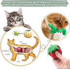 10 Pcs Catnip Toys for Indoor Cats Xmas Interactive Plush Stuffed Kitten Chew Bite Toys Kitty Cat