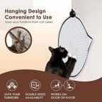 Cat Scratcher Mat, Natural Cotton Rope Cat Scratch Pad, 15.7'' Round Horizontal Floor Cat Scratching Pads for Indoor Cats, Cat Furniture Protector for Wall, Couch, Carpets, Sofas