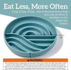 OHMO Slow Feeder Dog Bowls (Sunrise, Celestial) Enrichment Toy Soft Silicone Food Safe Feeding Bowl Non Slip Suction Cup for All Breed Pet, Cat Slow Down Eating Dishes, Boredom and Anxiety Reducer