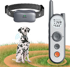 3500 Ft Wireless Dog Fence with 6100Ft Training Remote Collar, 185 Day Battery Rechargeable Electric Fence System, IPX7 Water Resistant, Use for Dogs*Grey