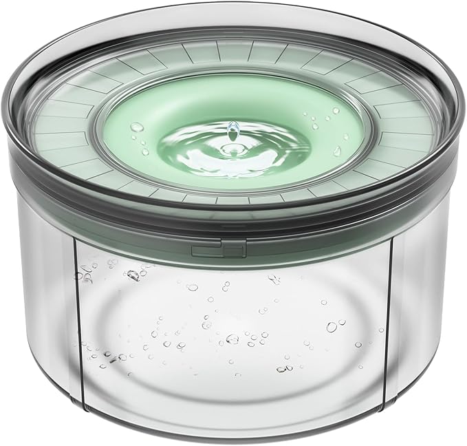 1Gallon No Spill Dog Water Bowl-3.8L Large Capacity, BPA-Free, Anti-Splash & Anti-Digging Design with Non-Slip Base, for Messy Drinkers