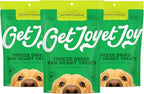Get Joy Freeze Dried Superfood 100% Beef Heart Dog Treats, 4 Ounce Bag (Pack of 3), Single Ingredient Organ Meat, High Protein, Heart Health, Energy, Grain Free, Gluten Free, Made in USA