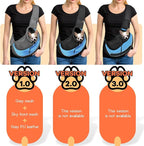 YUDODO Pet Dog Sling Carrier Breathable Mesh Travel Safe Sling Bag Carrier for Dogs Cats