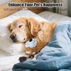 5 Pack Large Dog Squeaky Toys,Tough Stuffed Plush Dog chew Toys Assortment,Durable Plush Animal Dog Toys with Tug of War Rope to Keep Them Busy, Puppy Toys Value Bundle for Small Medium Large Dogs