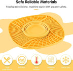 Lick Mat for Small Dogs and Cats with Suction Cups, Silicone Slow Feeder Lick Pad with Collapsible Bowl for Anxiety Relief, Pet Puzzle Treat Mat for Bathing Grooming Trimming (Yellow)