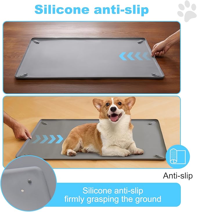 16in x 24in Dog Pee Pad Holder - Leak-Proof Non-Slip Indoor Tray, Fits Standard Puppy Pads, Ideal for Puppy Potty Training (S)