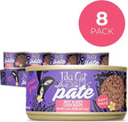 Tiki Cat After Dark Soft Pate Wet Cat Food, Beef & Beef Liver Recipe, 5.5 oz. Can (8 Count)