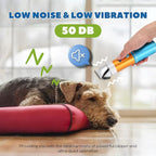 Dog Clippers for Grooming Cordless 400W with Rechargeable 5h-Standby Battery, Low Noise < 50db, Heavy-Duty Pet Hair Shaver Kit, with 2 Sharp & Detachable Blades of 3MM&6MM, Blue