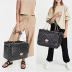 Fashion Pet Carrier Dogs Cat Small Animals Purse Bag, Leather Pet Carriers Dog Puppy Kitten Tote Travel Handbag TSA Airline-Approved