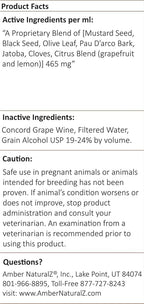 Amber NaturalZ Kochi Free Herbal Supplement for Dogs, Cats, Birds, Guinea Pigs, and Rabbits | Pet Herbal Supplement for Healthy Stool Support | 1 Fluid Ounce Glass Bottle | Manufactured in The USA