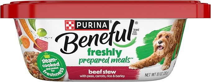 Purina Beneful Gravy Wet Dog Food, Prepared Meals Beef Stew - (8) 10 oz. Tubs