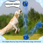 Dog Balls Tennis Ball Toys Dog Toy for Aggressive Chewers Indestructible Teething Chew Toys Water Toy Fetch Ball for Dogs (4 Pack)