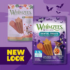 Wellness WHIMZEES Fall Dog Dental Treats, Autumn Natural Chews for Dogs, Small Size Stick, (12 Count)