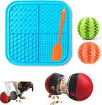 Interactive Treat Dispensing Toys for Smart Puppy Middle Dogs to Keep Them Busy, Cognitive Enrichment Dog Puzzle Slow Feeder Ball Toy (Feeder Toy 4pcs)