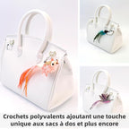 11PCS Realistic Bird Cat Toy Refills – Handmade Feather Cat Toys with Bell, Clip-on Cat Wand Attachments – Interactive Cat Toys for Indoor Cats, Refill Set for Wand Toy or Cute Home Décor