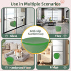 Dog Slow Feeder Lick Bowl, Non-Slip Dog Licking Treat Dispenser, Slow Feeder Bowls for Small Medium Large Breed Dogs, Anxiety Relief & Anti-Choking, BPA Free Silicone (Green, 1.6 Cup)