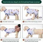 Kuoser Recovery Suit for Dogs Cats After Surgery, Professional Pet Recovery Shirt Dog Abdominal Wounds Bandages, Substitute E-Collar & Cone,Prevent Licking Dog Onesies Pet Surgery Recovery Suit