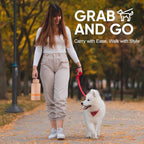 Insulated Dog Water Bottle with Travel Bowl, Dog Lover Gift, Portable Water Bottle Dispenser, Accessories for Car, Hiking, Camping, Outdoor, Leak-Proof, Detachable (Coral Sunset)