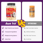 Just Try 8 OZ Cranberry Freeze Dried Cat & Dog Food Toppers Urinary Tract Cat Treats Mixers Low Calorie Chicken Egg Yolk High Protein for Kidney Bladder UT Support