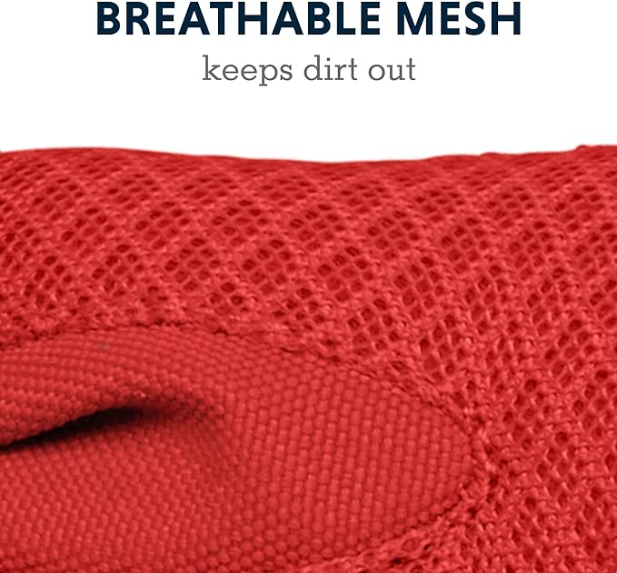 Ruffwear, Grip Trex Dog Shoes, Non-Slip Boots for Hot Pavement & Snow, Weatherproof Paw Protection with Breathable Mesh, Rugged Sole for Hiking, Red Sumac, 2.75"