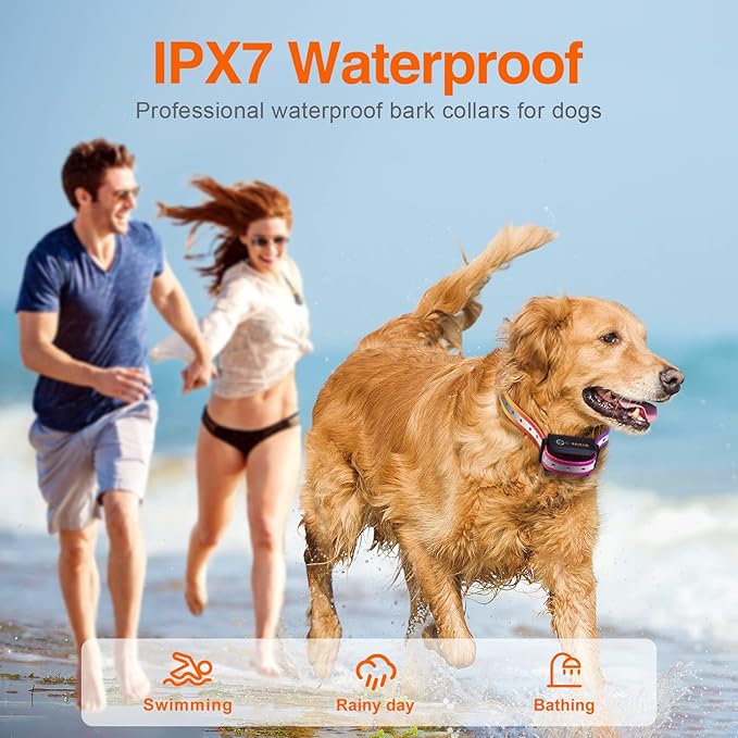 ROJECO Dog Training Collar with 3300FT Remote,IPX7 Waterproof Rechargeable Shock Collar for Large Medium Small Dogs,3 Safe Training Modes with Beep,Vibration and Shock,Adjustable Electronic Dog Collar