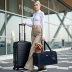 Dog Sling Carrier for Small Dogs – Pet Shoulder Bag with Safety Strap, Breathable Dog Pouch Carrier for Puppies and Cats – Soft Hands-Free Dog Carrier for Travel, Hiking, Shopping