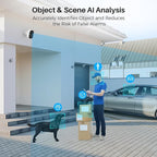 Security Cameras Wireless Outdoor Indoor, 2K Battery Powered WiFi Camera for Home Security, AI Motion Detection, Color Night Vision, IP66 Weatherproof, 2-Way Talk, Siren Alarm, SD/Cloud Storage