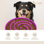 JASGOOD Slow Feeder Dogs Bowl for Large Medium Dogs,Anti-Gulping Pet Slower Food Feeding Bowls Stop Bloat,Preventing Choking