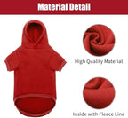 BINGPET Security Dog Hoodies Puppy Sweater Cold Weather Dog Coats Soft Brushed Fleece Pet Clothes Hooded Sweatshirt for Dog Cat