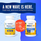 Oceanblue Professional Omega-3 2100 – 180 ct – Triple Strength Burpless Fish Oil Supplement with High-Potency EPA, DHA, DPA – Wild-Caught – Orange Flavor (90 Servings)