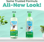 TropiClean Fresh Breath Water Additive for Dogs, Dog Breath Freshener and Teeth Cleaning Solution, No Toothpaste or Toothbrush Required, 33.8oz.
