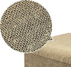 FluffyDream Cat Scratcher Cardboard, Sunflowers Shape Adaptation Spoof Version Cat Scratching House Bed Furniture Protector, Green Colour