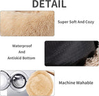 Cat Beds for Indoor Cats,20 Inch Dog Bed for Small Melium Large Dogs, Washable-Round Pet Bed for Puppy and Kitten with Slip-Resistant Bottom