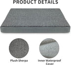 Heated Pet Beds for Indoor/Outdoor Cat & Dog Orthopedic Foam Warming Cat Beds Auto Temperature Control, Washable Cover with Waterproof Liner Thermo Kitty Electric Heating Bed