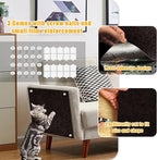 Cat Scratch Mat,118.5"x17.4" Trimmable Self-Adhesive Cat Scratch Furniture Protector, Sticky Cat Scratcher Wall Mat, Covering Cats Tower, Couch Protector from Cats Claws (Brown)