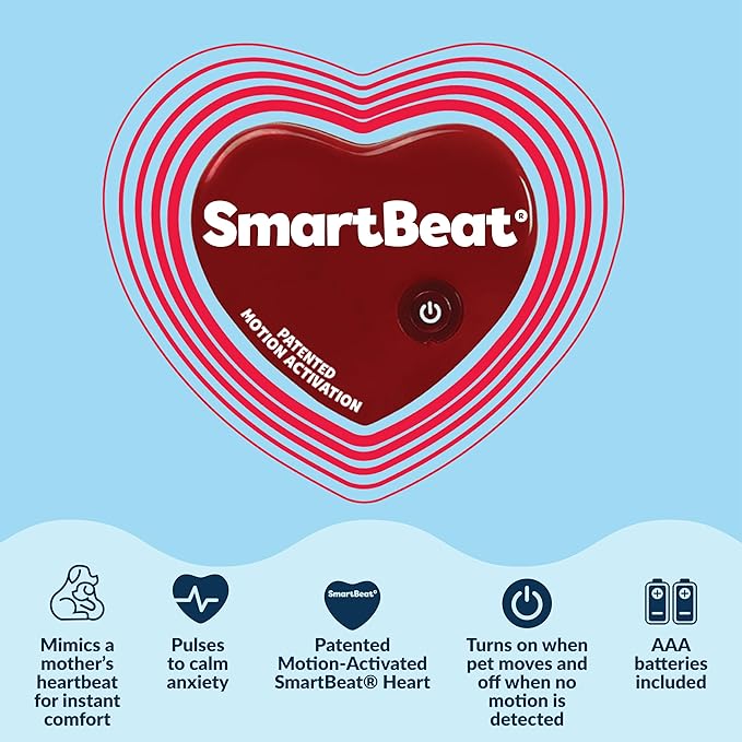 Original Snuggle Puppy Toys - Heartbeat Puppy for Dogs - Pet Anxiety Relief and Calming Aid - Comfort Dog Toys for Behavioral Training