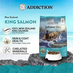 Addiction Salmon Bleu Grain-Free Dry Cat Food – Rich in Omega-3 for Healthy Skin & Coat – Complete & Balanced Salmon Recipe for All Life Stages – Made in New Zealand 4lb