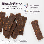 Dog Treats Jerky Snack Bars, Variety 3-5 oz Bags, Training Treats, Natural Superfood Grain Free, Real Salmon, Chicken, Beef, Superfoods, Corn & Soy Free