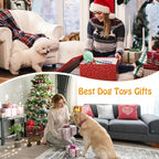 Large Squeaky Dog Toys- Plush Dog Toys with Soft Fabric for Small, Medium, and Large Dogs Daily Companionship, Training Reward Gift