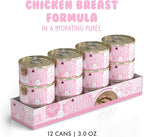 Weruva Kitten, Chicken Breast Formula in a Hydrating Purée, 3oz Can (Pack of 12)