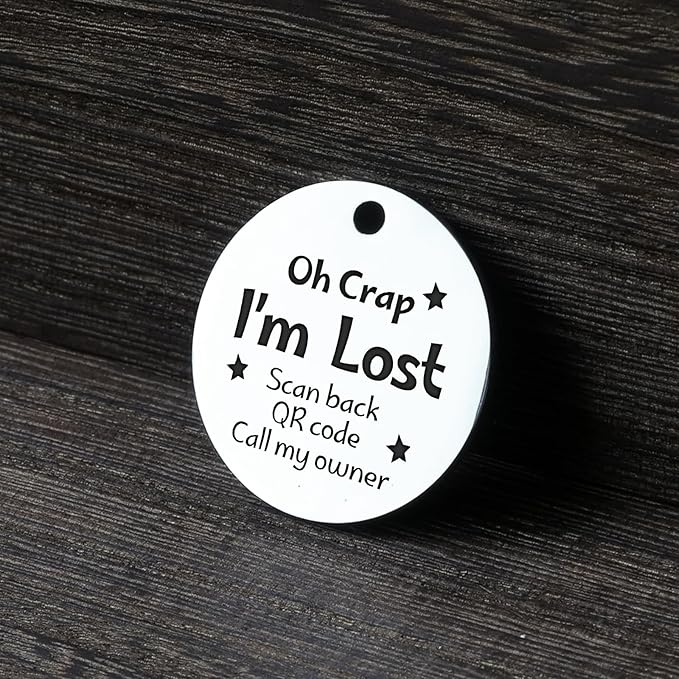 MyluckyTag Personalized QR Digital Dog Tag - Stainless Steel, Durable Pet ID, Collar Tag with Engraving, Online Pet Profile & Location Alerts