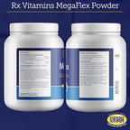 Rx Vitamins MegaFlex Cat and Dog Joint Supplement - Glucosamine Sulfate with MSM, Vitamin C, & Sea Cucumber - Supports Joint Flexibility and Mobility - for All Breeds and Sizes - 600 Capsules