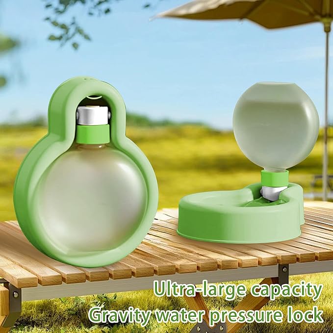 Portable Pet Travel Water Bottle with Collapsible Drinking Bowl, Leak-Proof & Lightweight Dispenser for Dogs & Cats, Ideal for Walking, Hiking & Outdoor Adventures