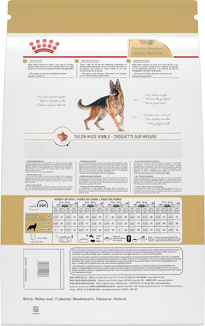Royal Canin German Shepherd Adult Dry Dog Food, 17 lb bag