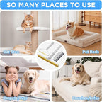 3 in 1 Carpet Rake for Pet Hair Removal, Tool Set of 3, 55” Long Handle Carpet Pet Hair Removal Carpet Scraper Dog Cat Hair Remover for Sofa, Couch, Car, Rug (Gray)