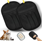 2PCS Upgraded 5-Finger Pet Hair Removal Glove for Cats & Dogs, Reusable Electrostatic Pet Hair Remover Gloves, Efficient Pet Grooming Gloves Brush Tool for Furniture, Clothing, Couch & Carpet