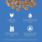 Go! Solutions Skin + Coat Care, Dry Dog Food, Chicken Recipe with Grains, 12 lb Bag