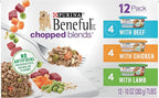 Purina Beneful Wet Dog Food Variety Pack, Chopped Blends - (12) 10 oz. Tubs