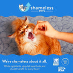 Shameless Pets Celebration Birthday Crunchy Cat Treats Chicken and Catnip Treats with Digestive Support