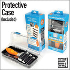 FUR4 deShedding Dog Brush for Long Hair Dogs - Dog Grooming Tools with 4 Composite Carbon Fiber Edges to Remove Loose Fur & Reduce Shedding - Gentle & Effective Grooming Brush for Long Hair Dogs